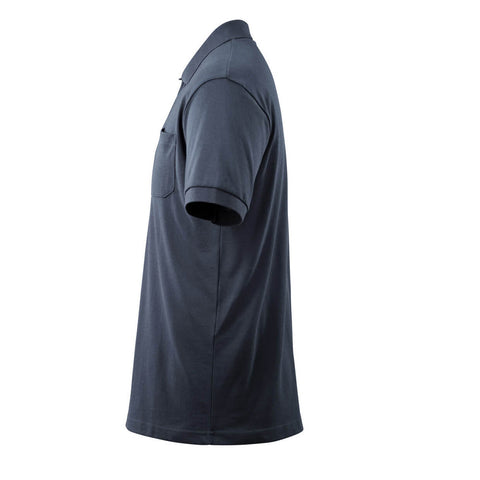 Mascot Crossover Orgon Polo Shirt With Chest Pocket Dark Navy