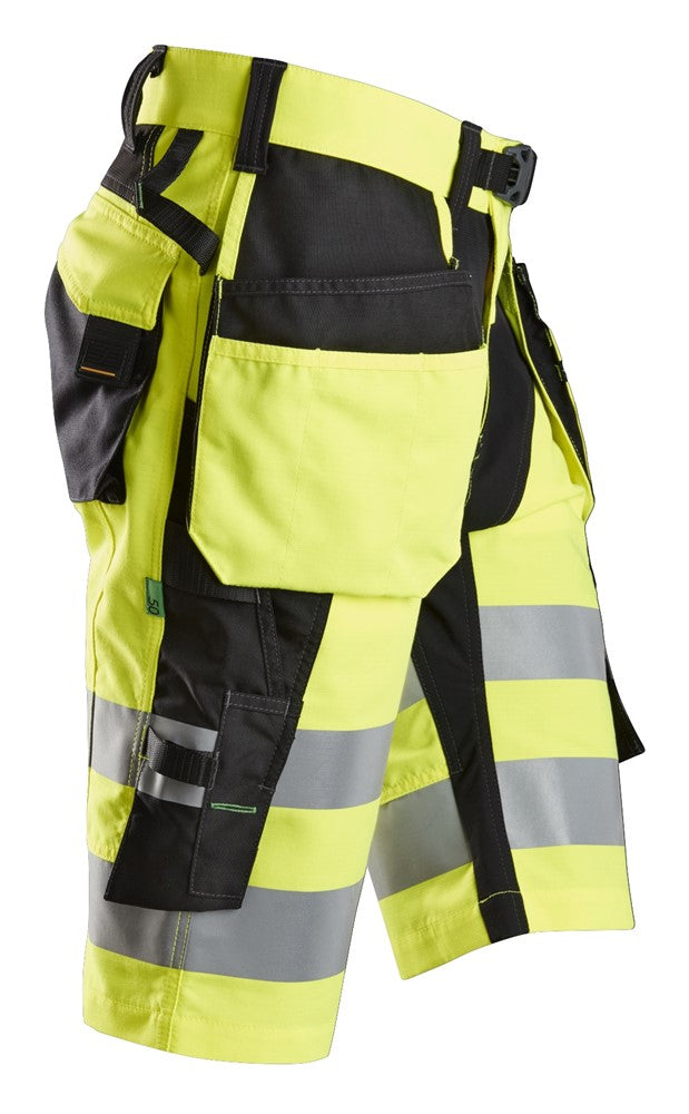Snickers 6933 FlexiWork Hi-Vis Shorts Holster Pockets