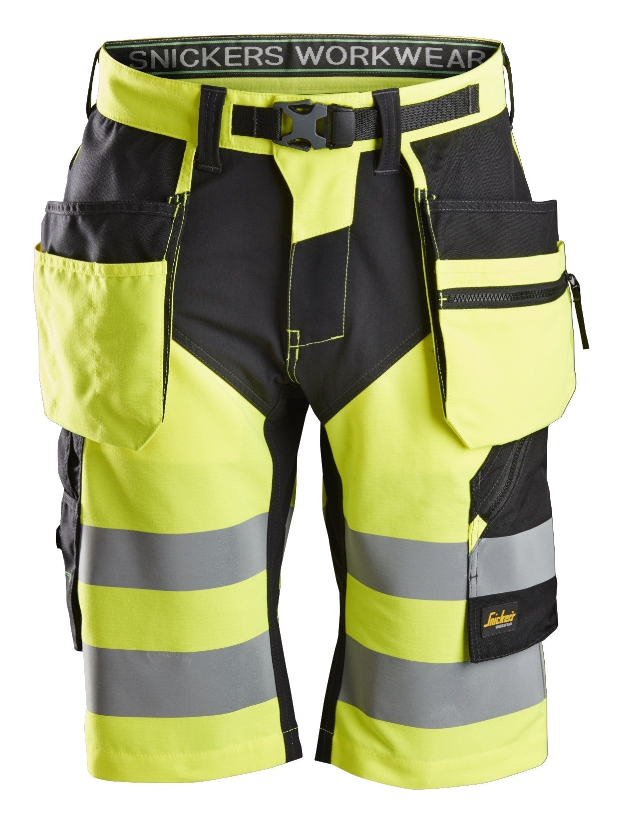 Snickers 6933 FlexiWork Hi-Vis Shorts Holster Pockets