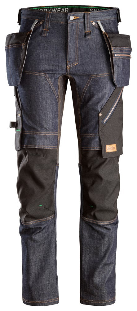 Snickers 6955 FlexiWork Denim Trousers Holster Pockets