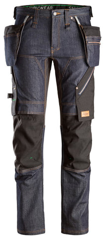 Snickers 6955 FlexiWork Denim Trousers Holster Pockets