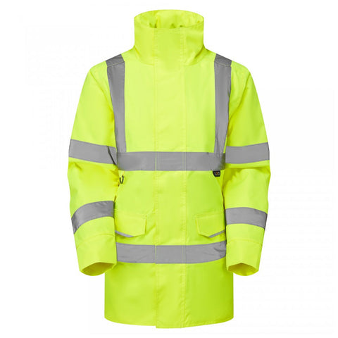 Leo Workwear Cheristow Class 3 Women's Yellow Hi-Vis Anorak