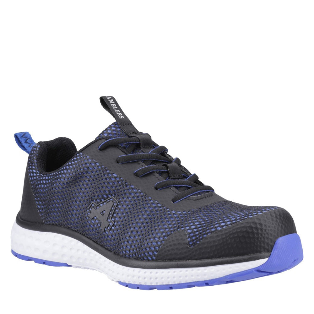 Amblers AS723C Sprint Safety Trainers Blue Metal Free