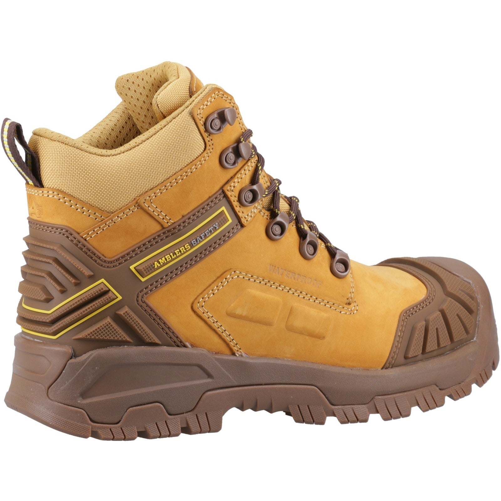 Amblers AS960C Ignite Waterproof Safety Boots Honey Metal Free