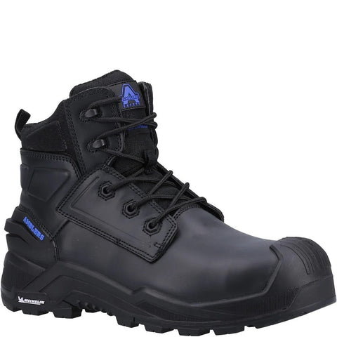 Amblers AS980C Crusader Waterproof Safety Boots Black Metal Free