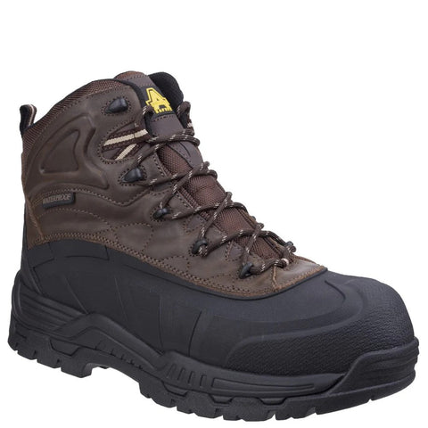 Amblers FS430 Orca Brown Safety Boots Waterproof Metal Free