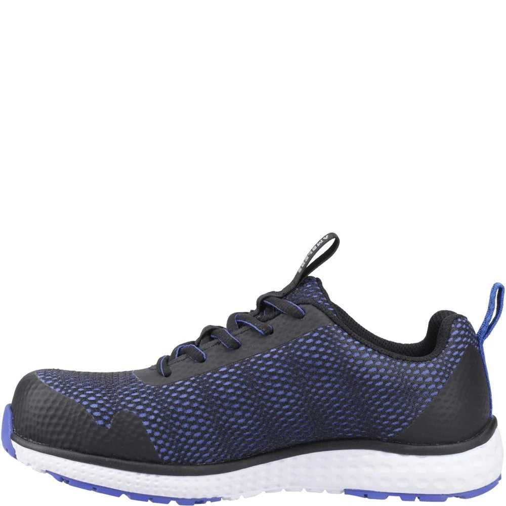 Amblers AS723C Sprint Safety Trainers Blue Metal Free