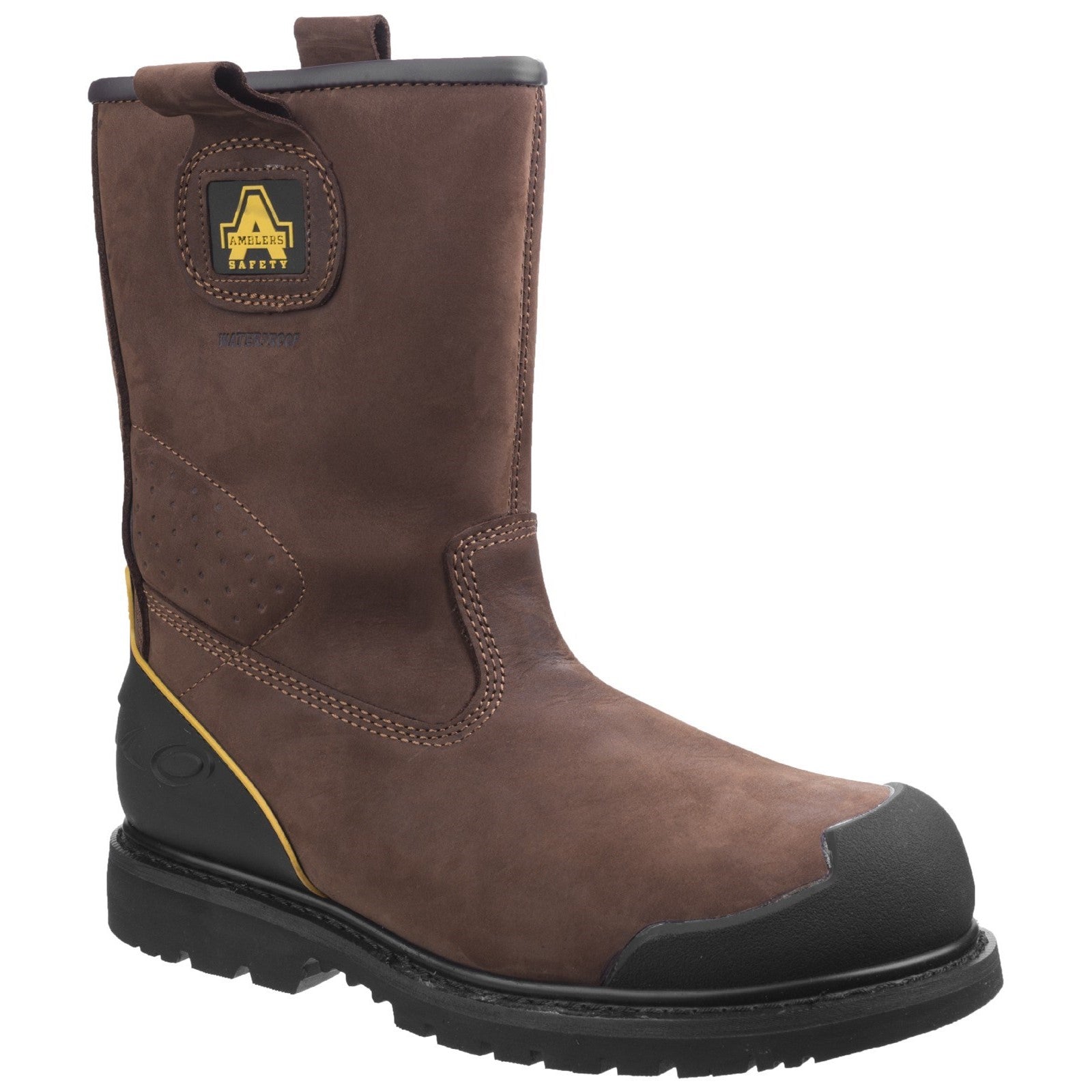 Amblers FS223C Brown Safety Rigger Boots Waterproof