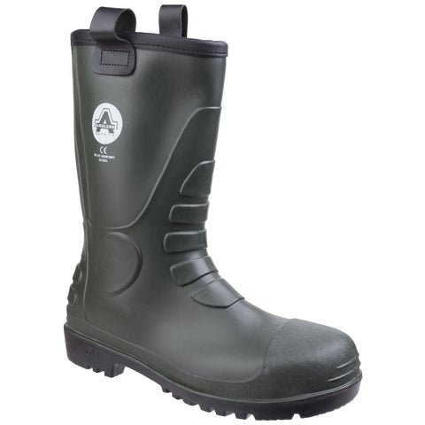 Amblers FS97 Green Safety Rigger Boots Wellingtons