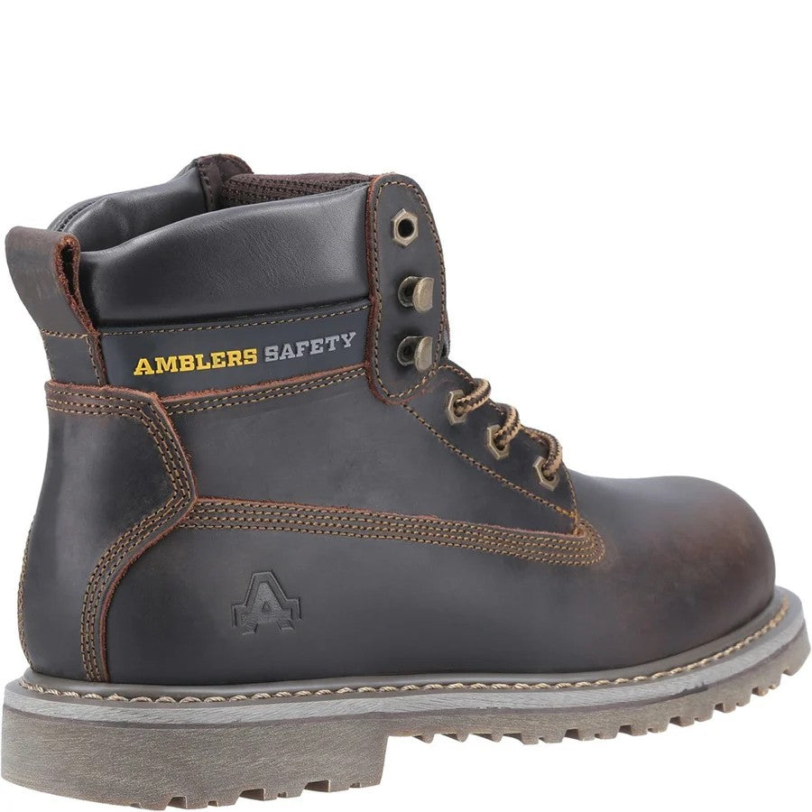 Amblers FS164 Welted Safety Boots Brown Steel Toe Caps