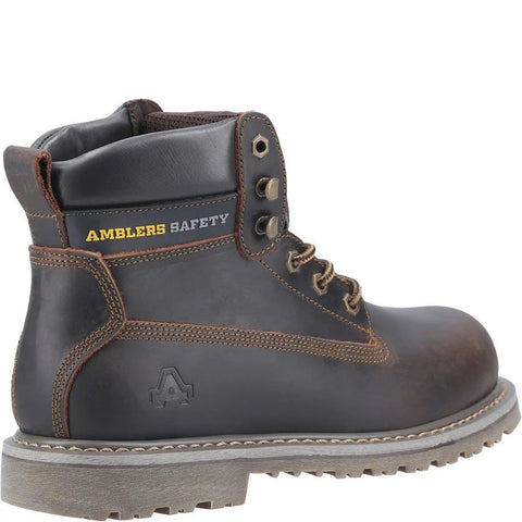 Amblers FS164 Welted Safety Boots Brown Steel Toe Caps