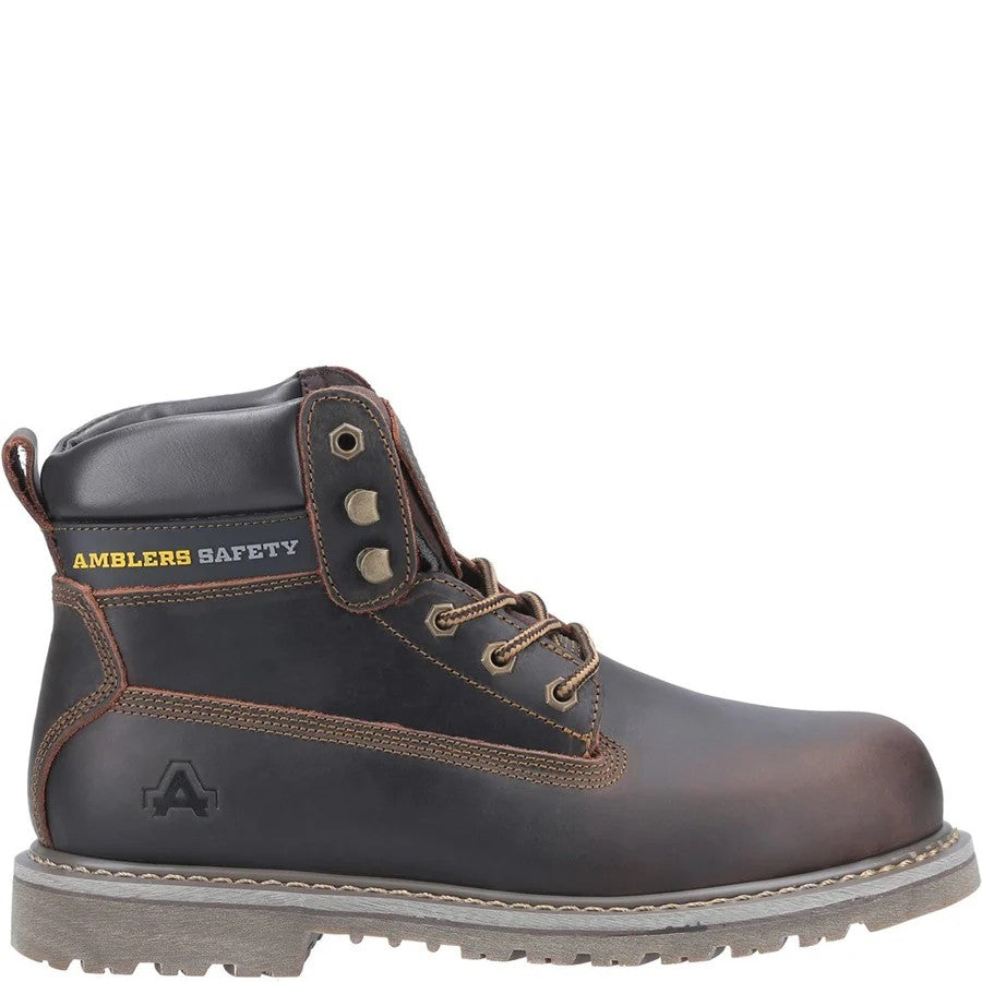 Amblers FS164 Welted Safety Boots Brown Steel Toe Caps