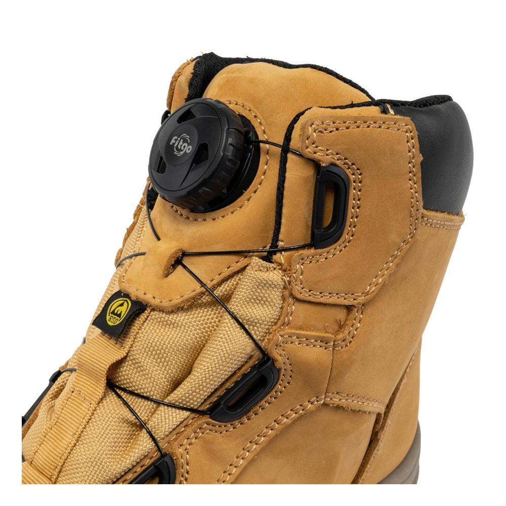 Apache Churchill Wheat FITGO Safety Boots ESD  BOA Style