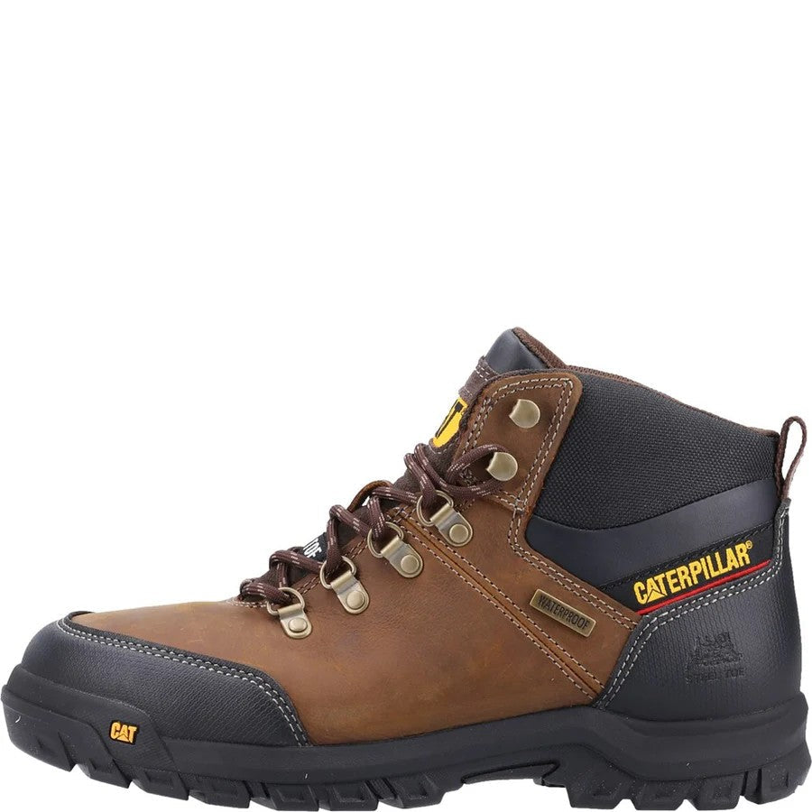 CAT Framework Brown Waterproof Safety Boots – Steel Toe Cap