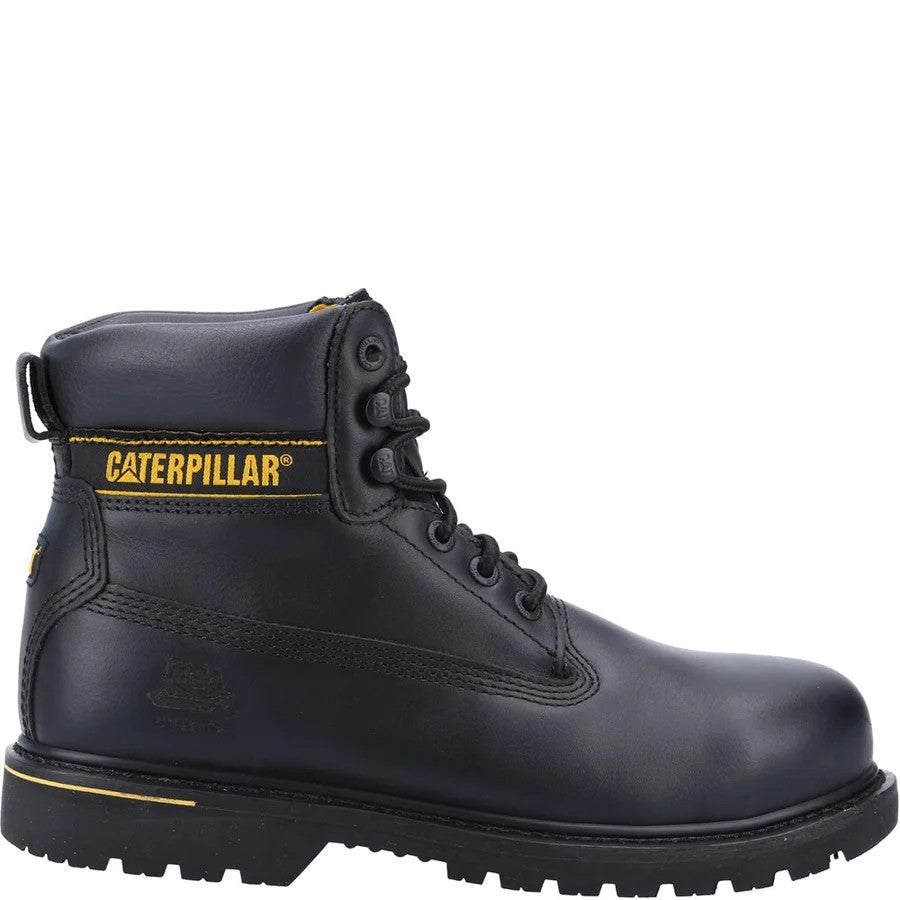 CAT Holton Safety Boots Steel Toe Caps S3 Black