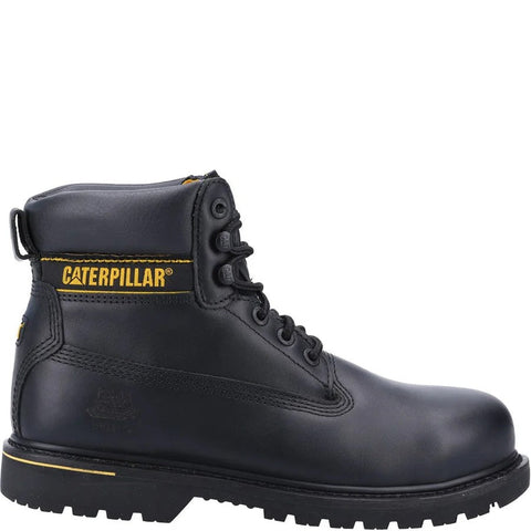 CAT Holton Safety Boots Steel Toe Caps S3 Black