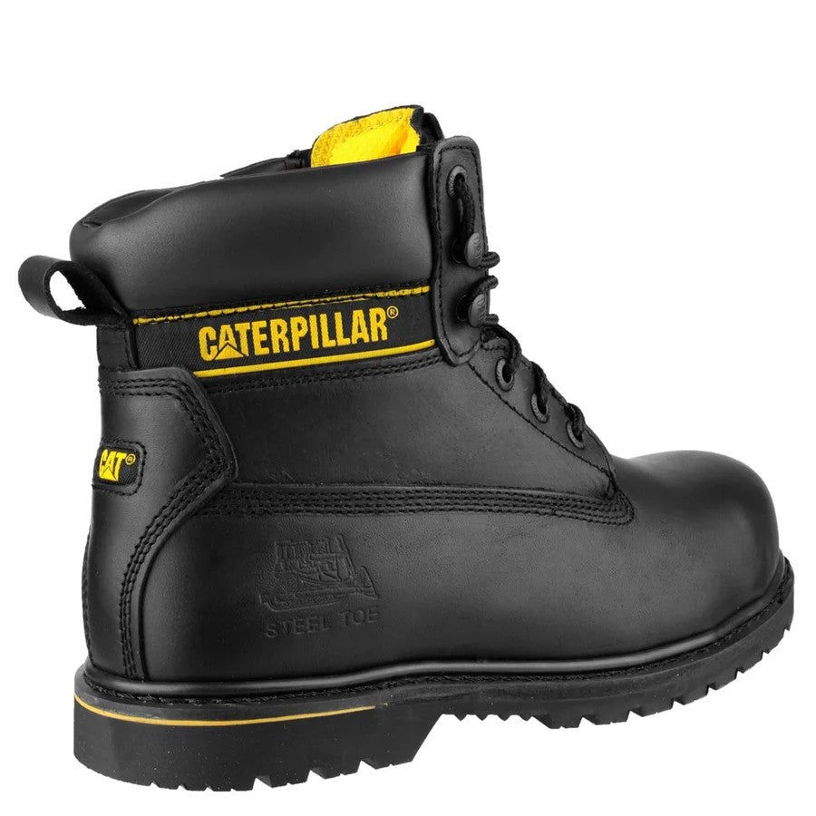 CAT Holton Safety Boots Steel Toe Caps S3 Black