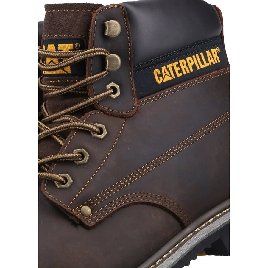 CAT Powerplant GYW Safety Boots Brown Steel Toe Cap S3