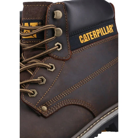 CAT Powerplant GYW Safety Boots Brown Steel Toe Cap S3