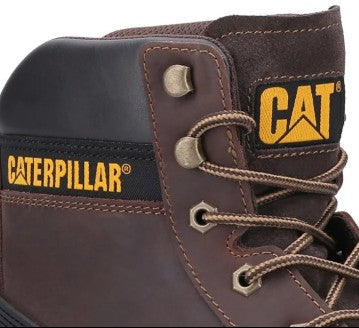 CAT Powerplant GYW Safety Boots Brown Steel Toe Cap S3