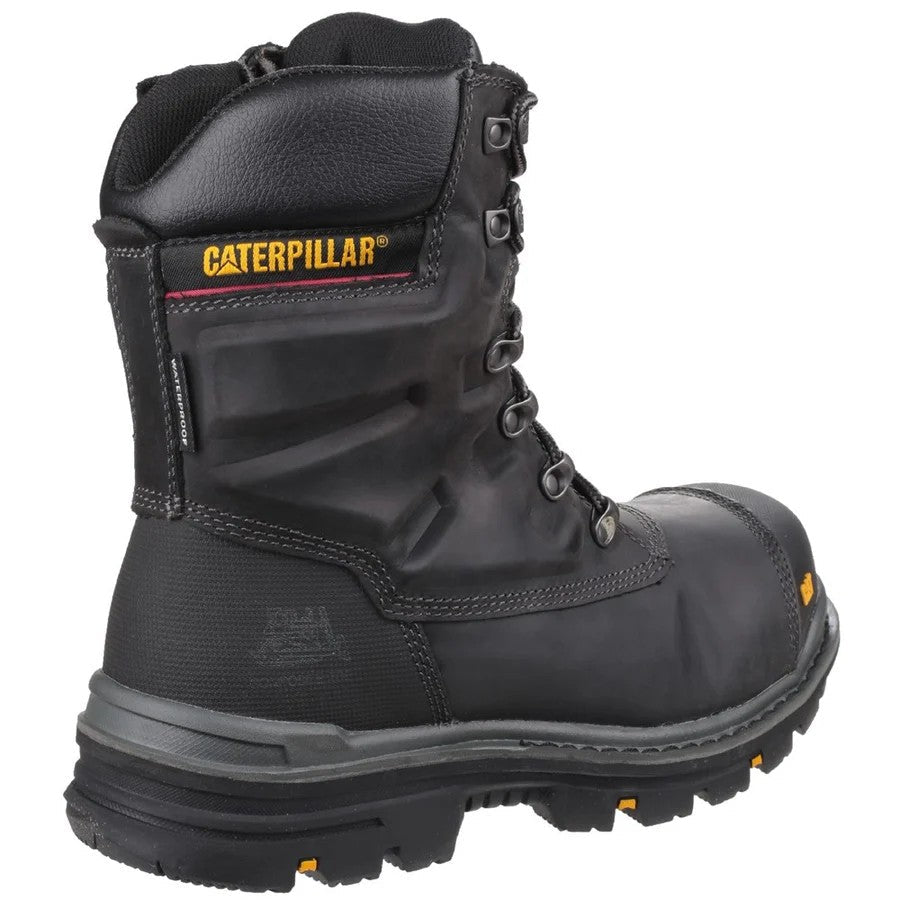 CAT Premier Waterproof S3 Safety Work Boots Side Zip Composite Toe Black