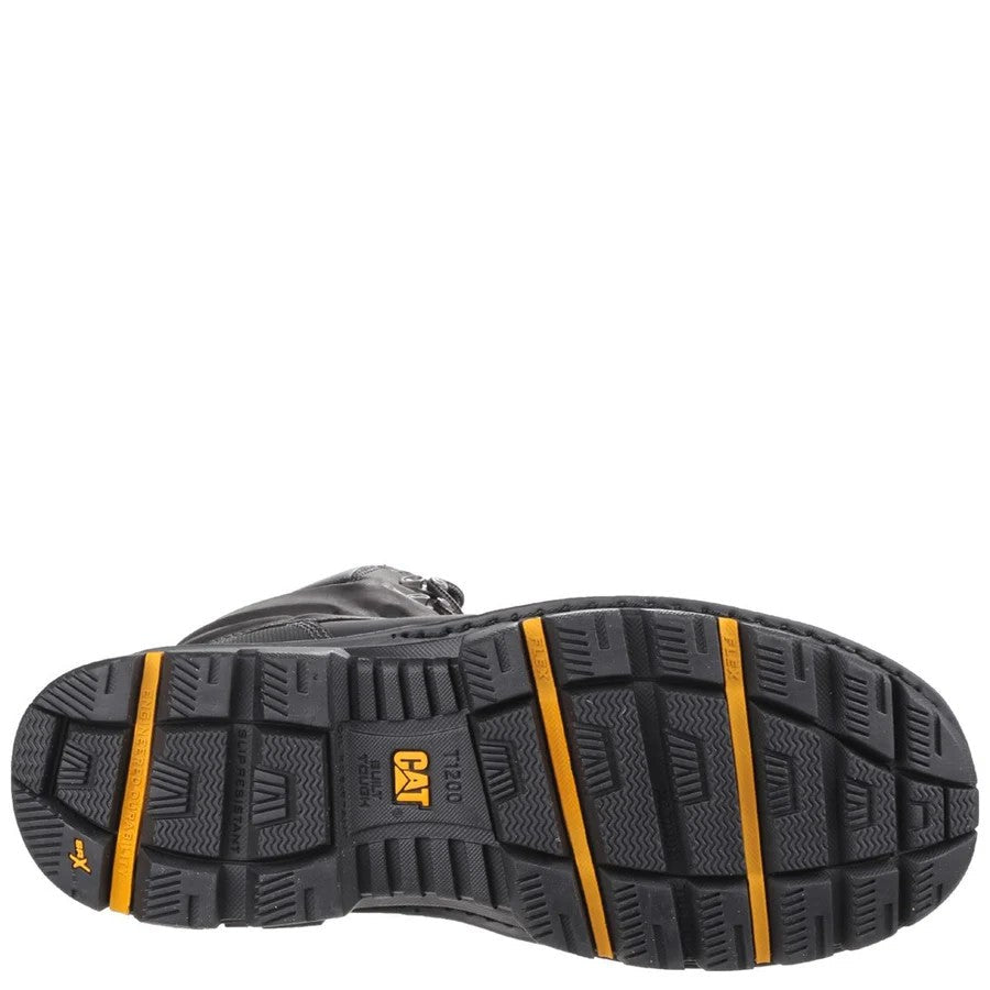 CAT Premier Waterproof S3 Safety Work Boots Side Zip Composite Toe Black