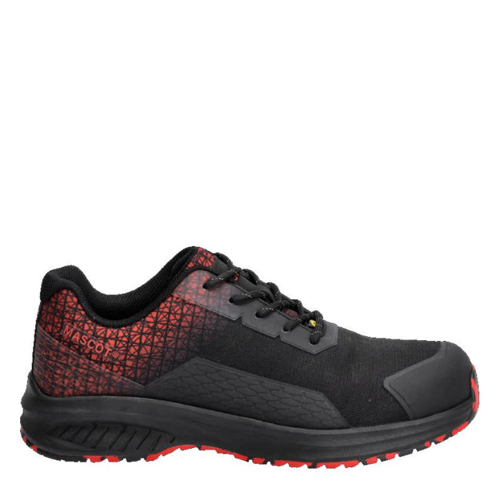 Mascot Footwear Accelerate F1500 Safety Shoes Black / Traffic Red