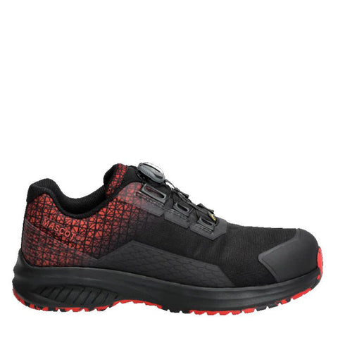 Mascot Footwear Accelerate F1501 BOA Safety Shoes Black / Traffic Red
