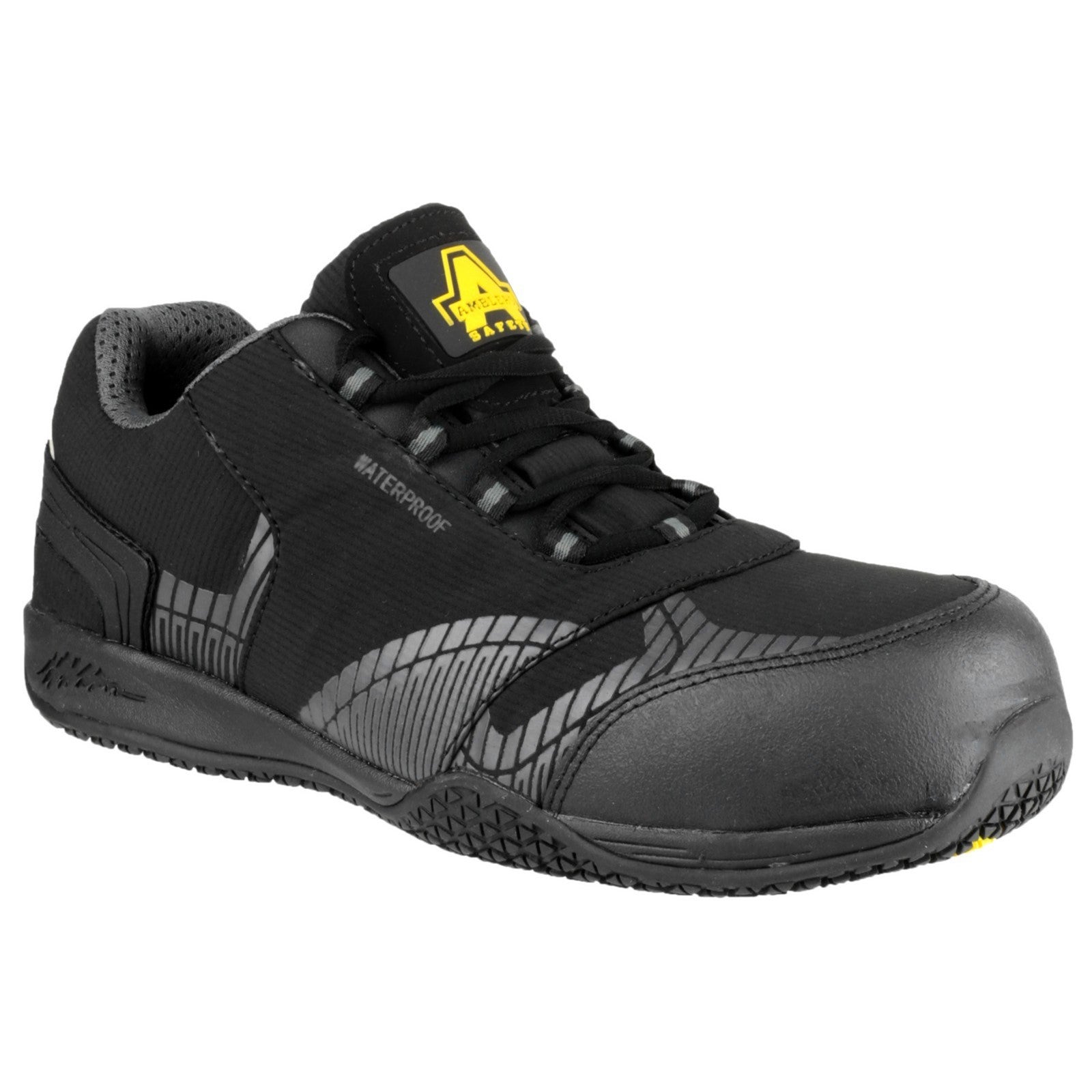 Amblers FS29C Black Safety Trainers Metal Free