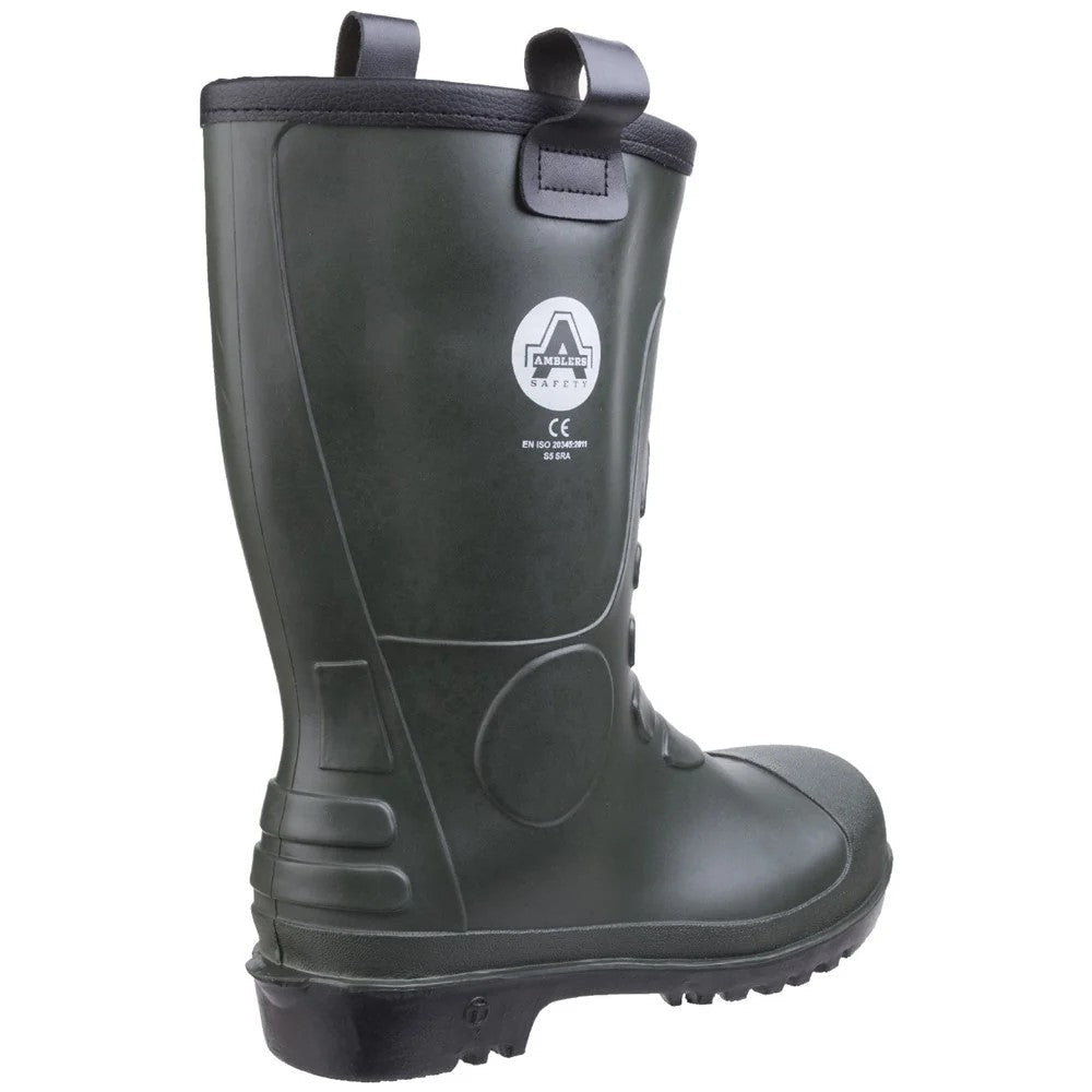 Amblers FS97 Green Safety Rigger Boots Wellingtons