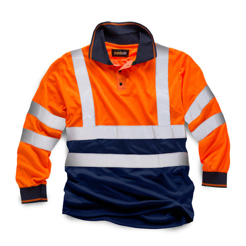 Standsafe HV033 Hi Vis 2 Tone Polo Long Sleeve