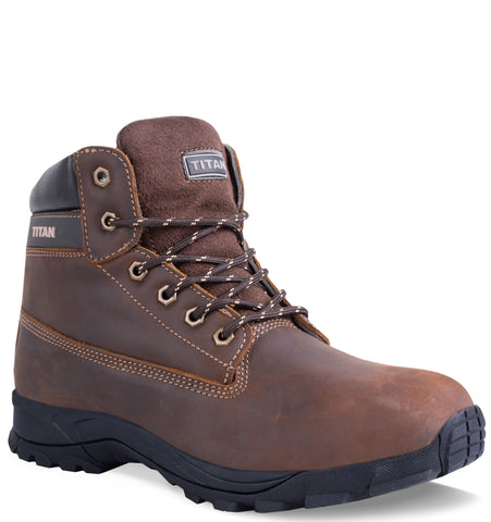 Titan Jaguar Safety Boots Metal Free Brown S3S