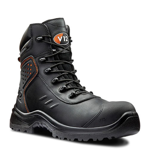 V12 V1750 Defender STS Waterproof Safety Boots Metal Free S3 Black