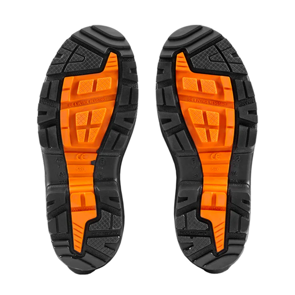 V12 V2110 Groundworker Black / Orange Safety Wellingtons