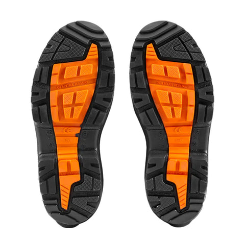 V12 V2110 Groundworker Black / Orange Safety Wellingtons