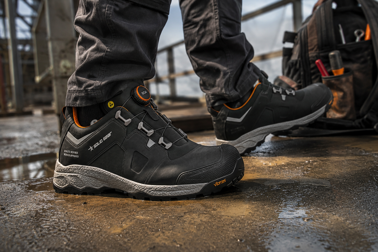 Solid Gear SG80013 Vapor 3 Low BOA S3S Safety Shoes Wide Fit