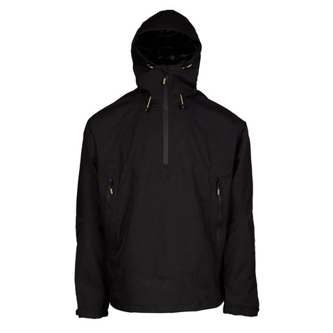 Apache White Rock Lightweight 1/4 Zip Black Rain Jacket