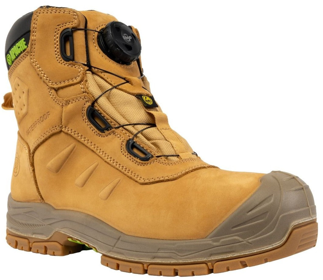 Apache Churchill Wheat FITGO Safety Boots ESD  BOA Style