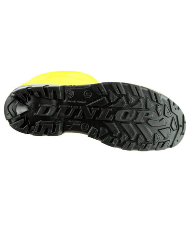 Dunlop Devon Yellow/Black Safety Wellingtons