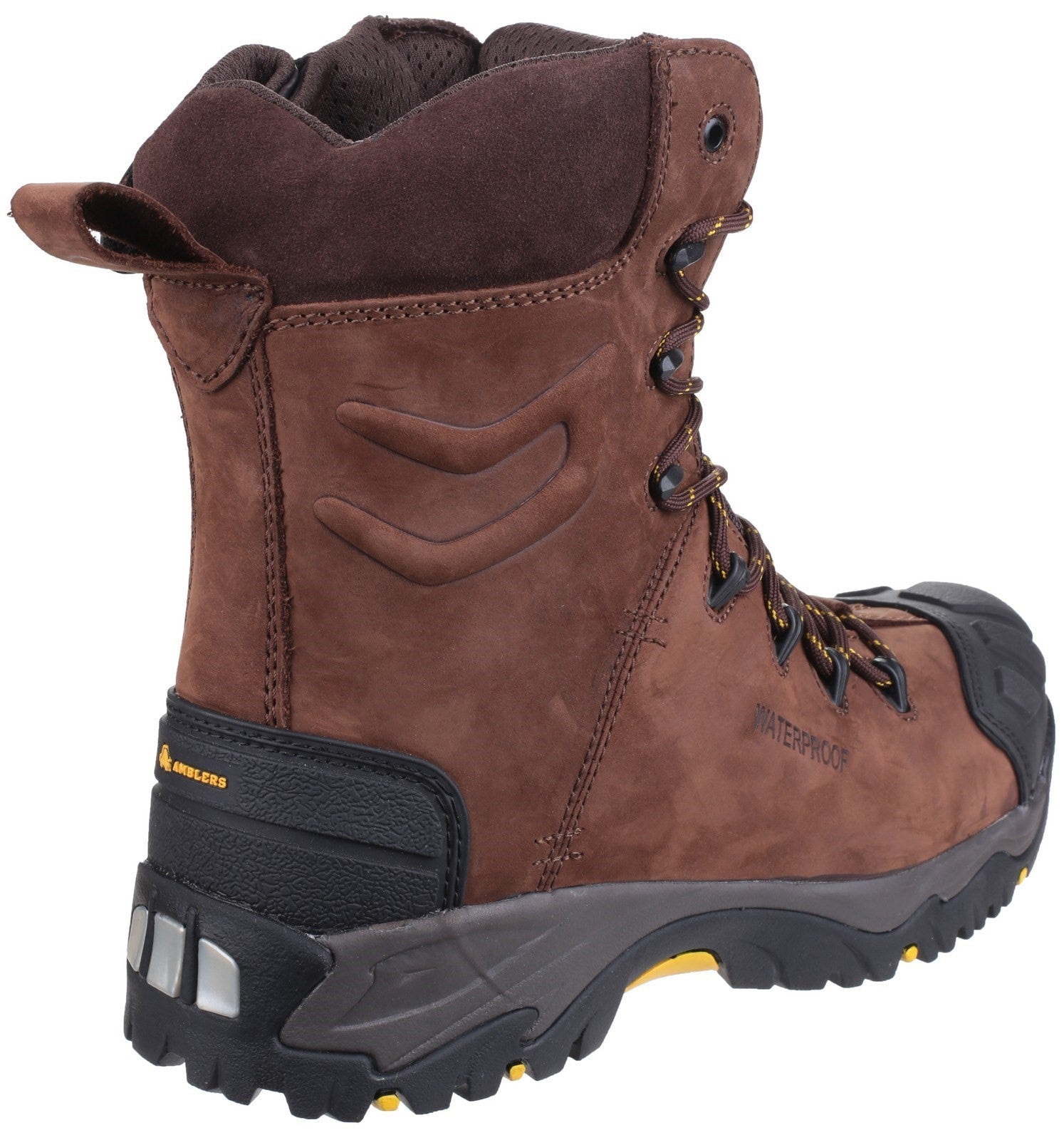 Amblers AS995 Waterproof Safety Boots Hi Leg Metal Free Side Zip