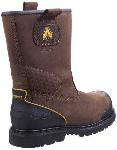 Amblers FS223C Brown Safety Rigger Boots Waterproof