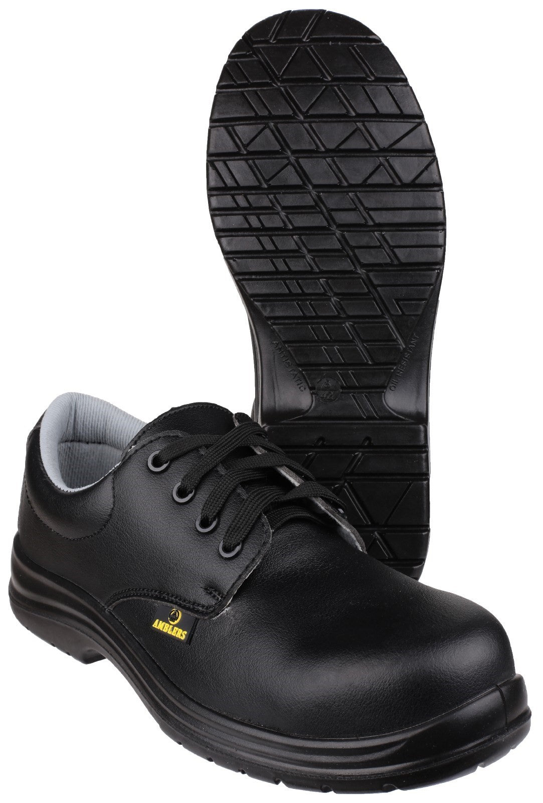 Amblers FS662 Black Metal Free Safety Shoes ESD