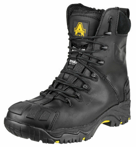 Amblers FS999 Waterproof Safety Boots Hi Leg Metal Free Side Zip