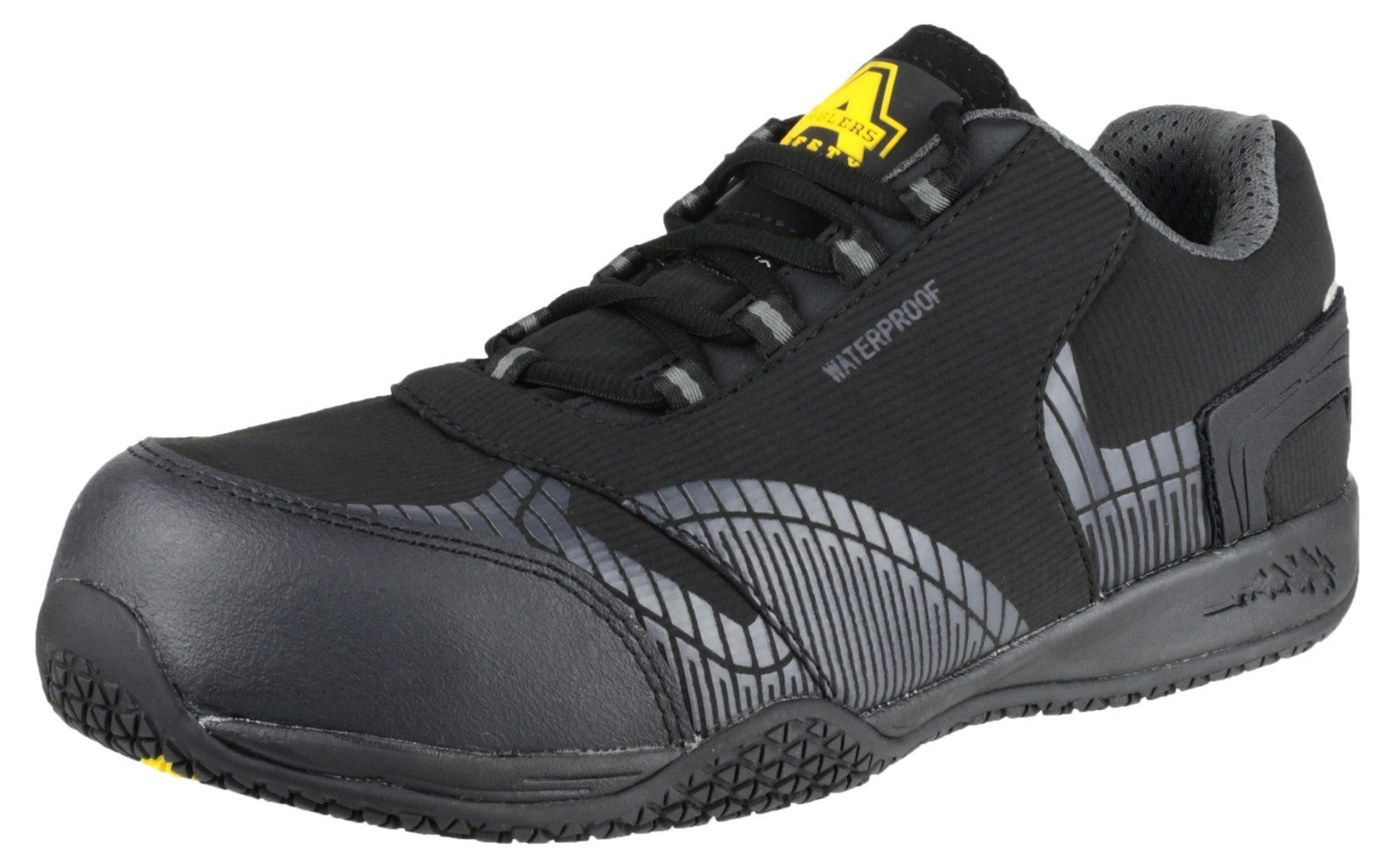 Amblers FS29C Black Safety Trainers Metal Free