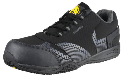 Amblers FS29C Black Safety Trainers Metal Free