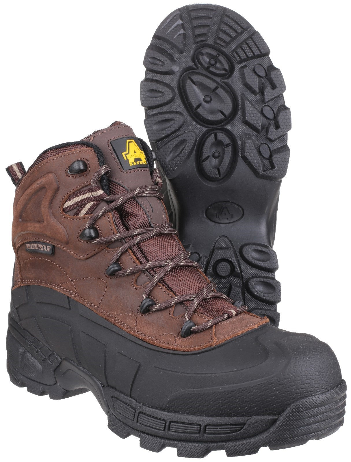 Amblers FS430 Orca Brown Safety Boots Waterproof Metal Free