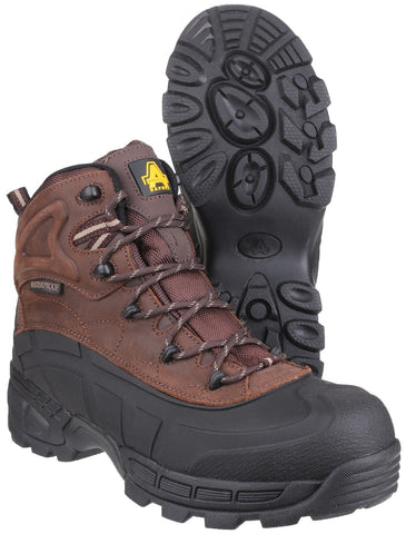 Amblers FS430 Orca Brown Safety Boots Waterproof Metal Free
