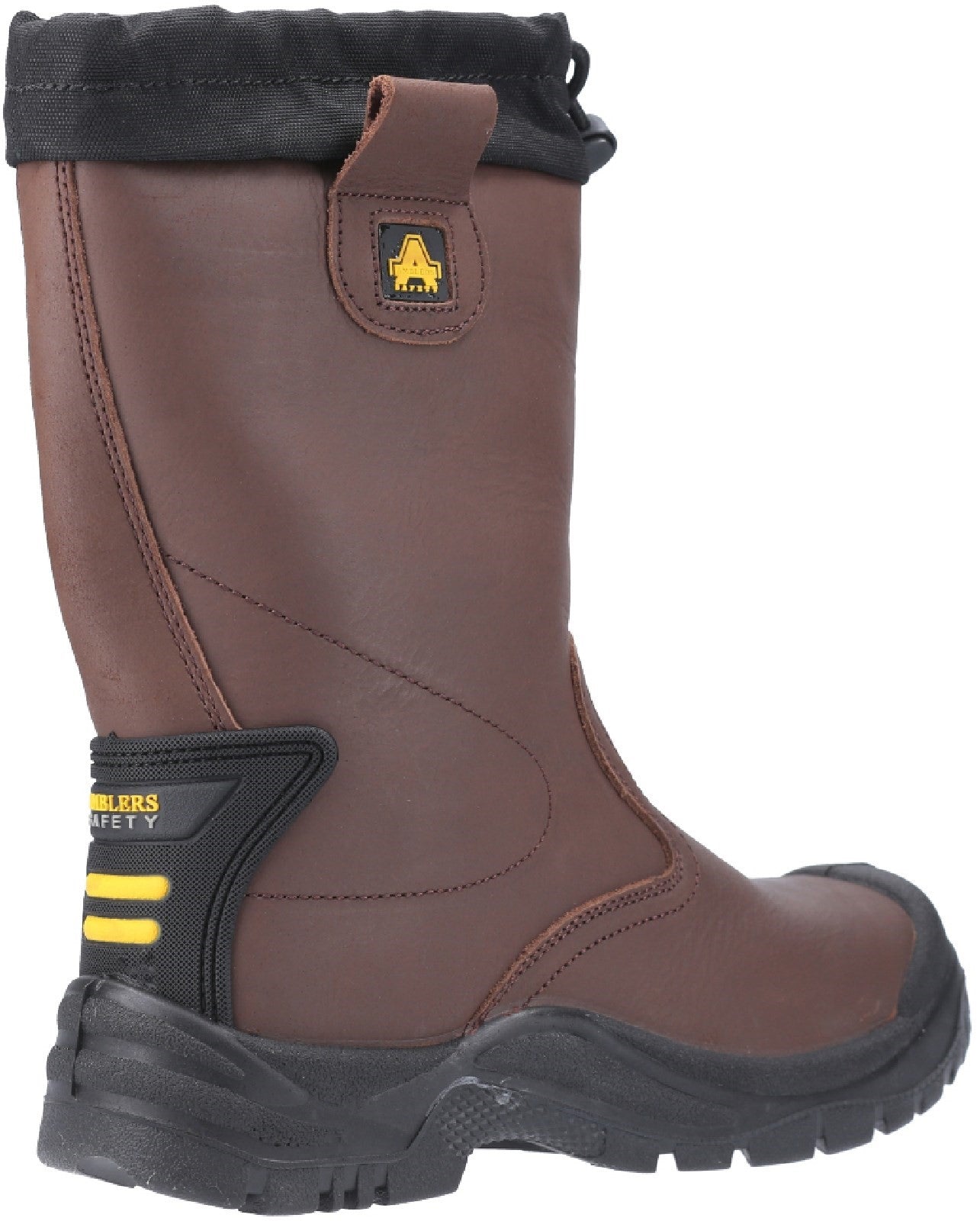Amblers FS245 Brown Pull On Safety Rigger Boots