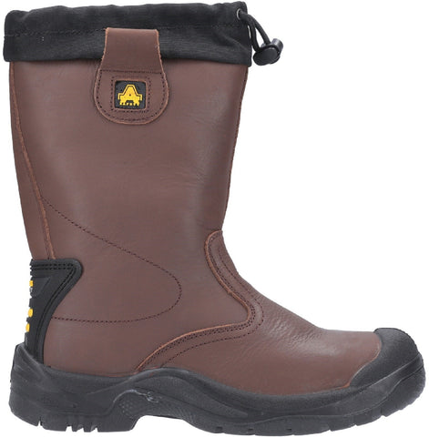 Amblers FS245 Brown Pull On Safety Rigger Boots