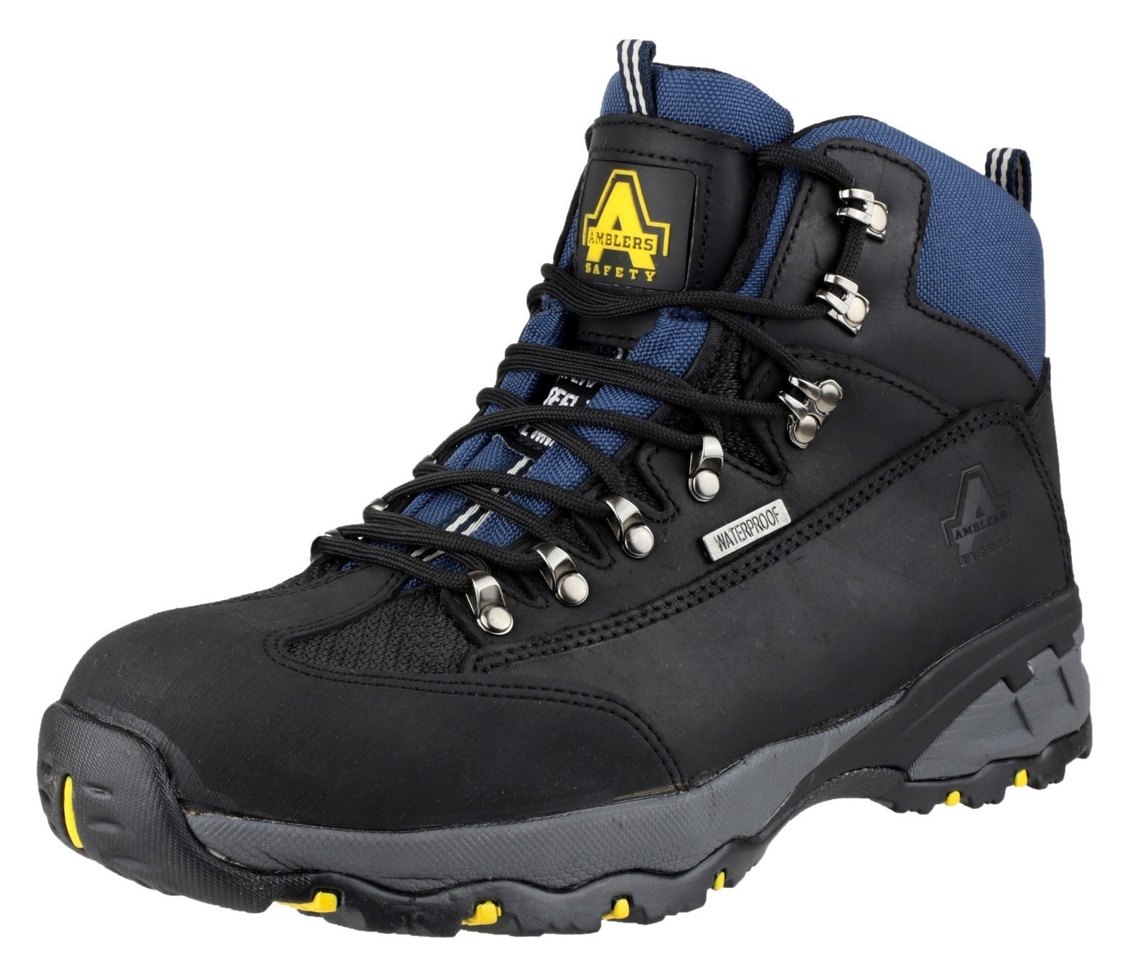 Amblers FS161 Black Waterproof Safety Boots Steel Toe Caps